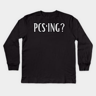 PCSing American Flag - Let's Talk! Kids Long Sleeve T-Shirt